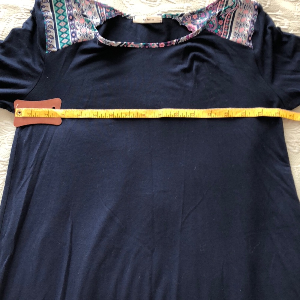 12pm  by Mon Ami blue geometric dress size S 💕 - Picture 7 of 8